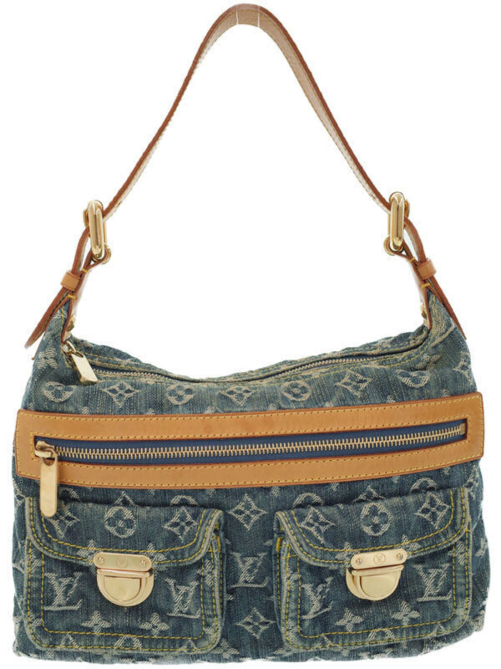 Louis Vuitton Monogram Denim Baggy Shoulder Bag
